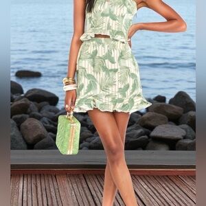 XS Mumu Blue Bamboo Skirt